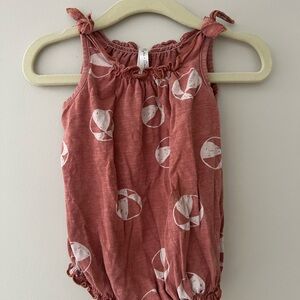 Rylee + Cru Faded Red Romper